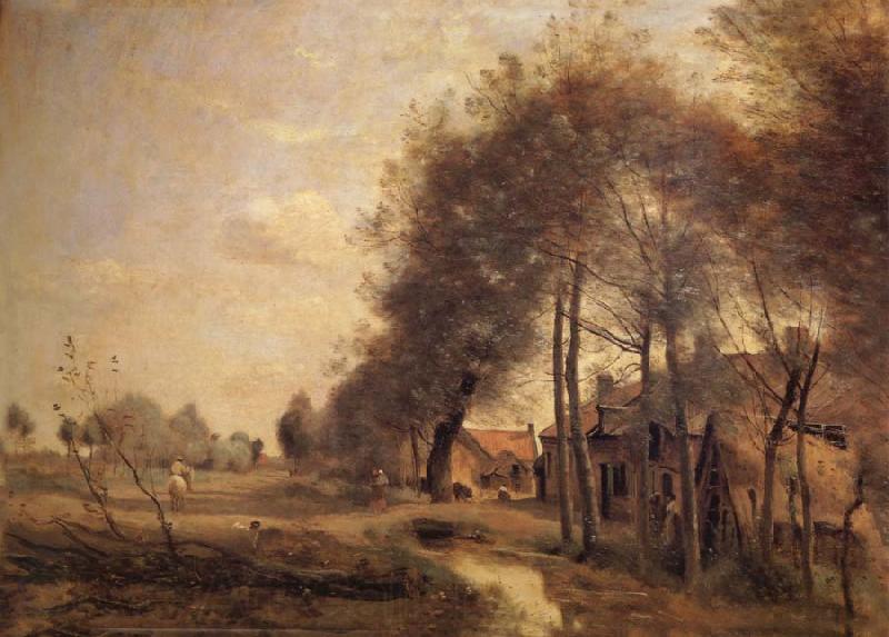 Corot Camille The road of Without-him-Noble